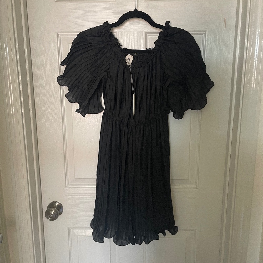 NWT Black Pleated Dress